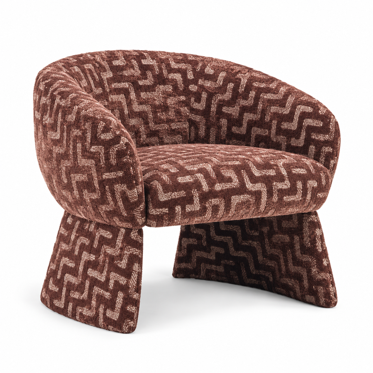 Barlo Accent Chair — complete three-quarter studio view
