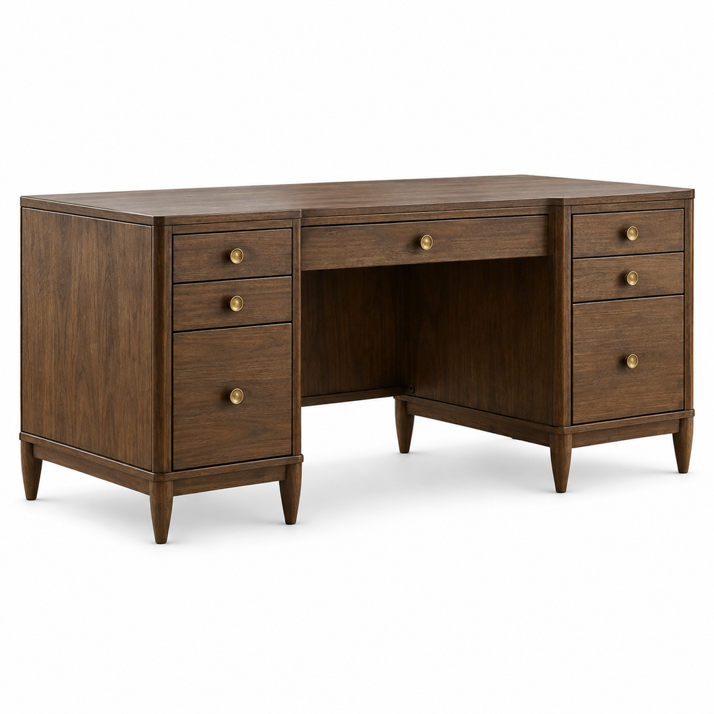 Clarksburg Executive Desk — complete studio product view
