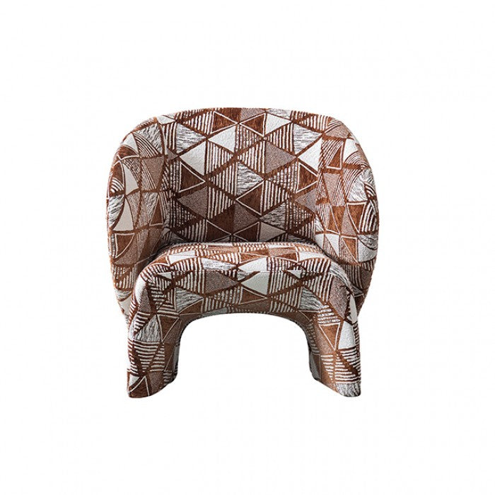 Doyle Accent Chair — Rosewood Brown manufacturer view
