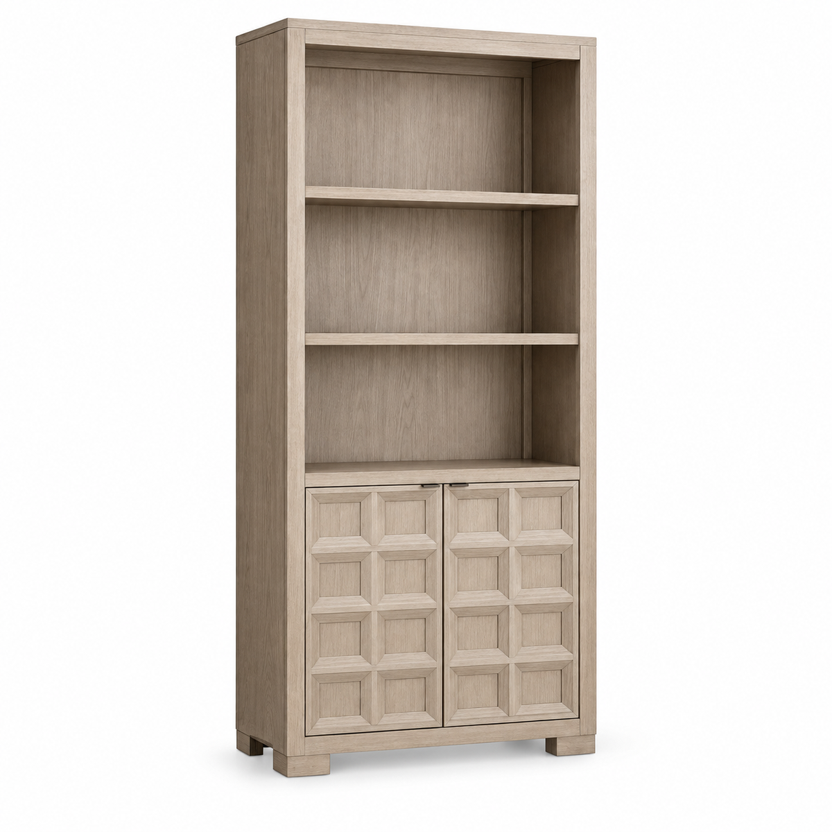 Hatton Cross Bookcase — complete three-quarter studio view