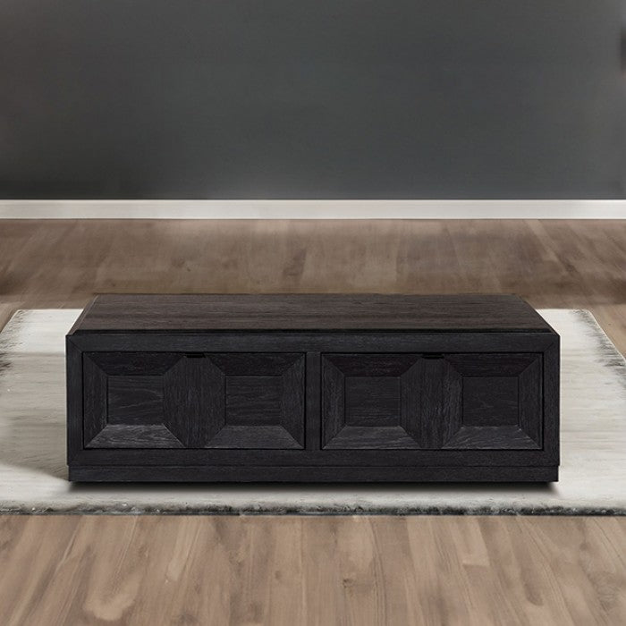 Hatton Cross Rectangular Coffee Table — Black manufacturer view