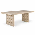 Hatton Cross Rectangular Dining Table complete product on white background