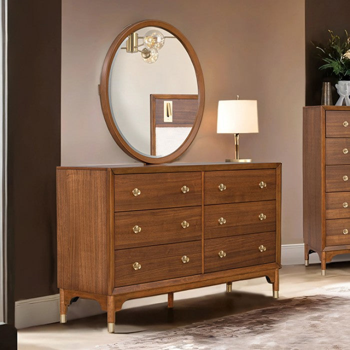 Hepburne Mirror shown with coordinating dresser; mirror only, dresser sold separately