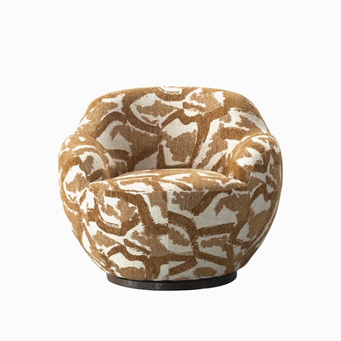 Tigard Swivel Accent Chair — Sunflower Yellow manufacturer view
