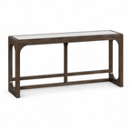 Vellara Console Table — complete three-quarter studio view