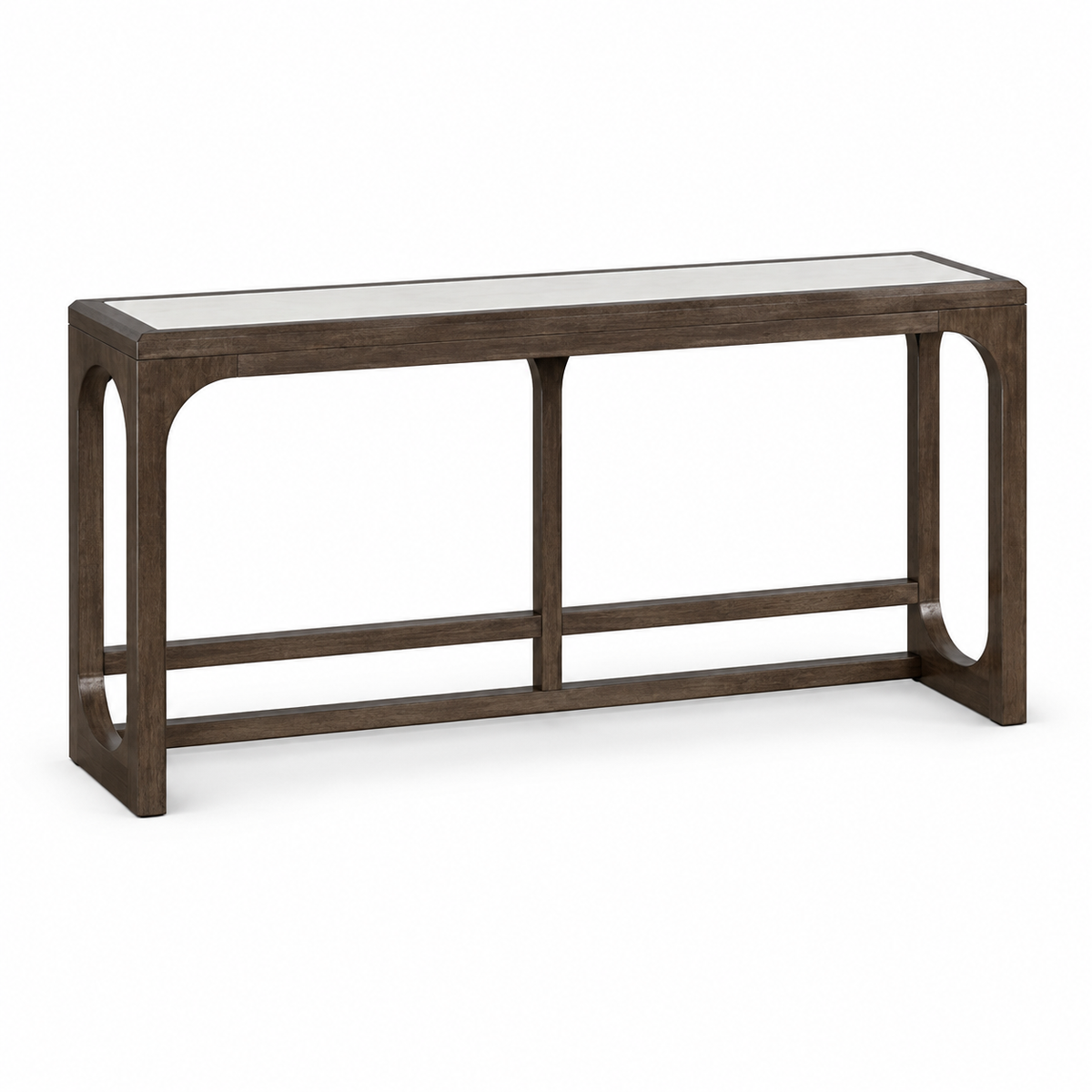 Vellara Console Table — complete three-quarter studio view