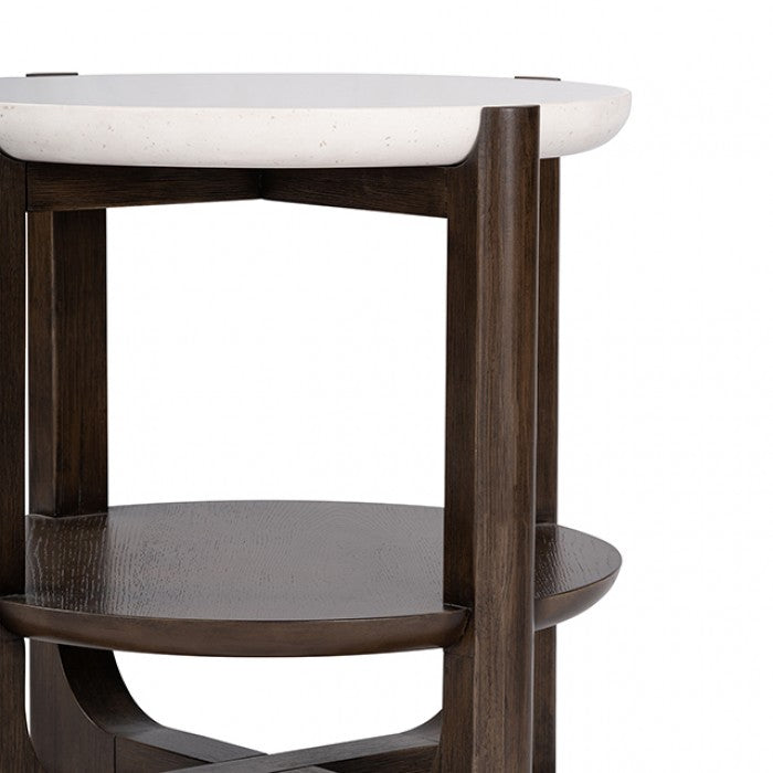 Vellara End Table W/ Stone Top — Default Title manufacturer view