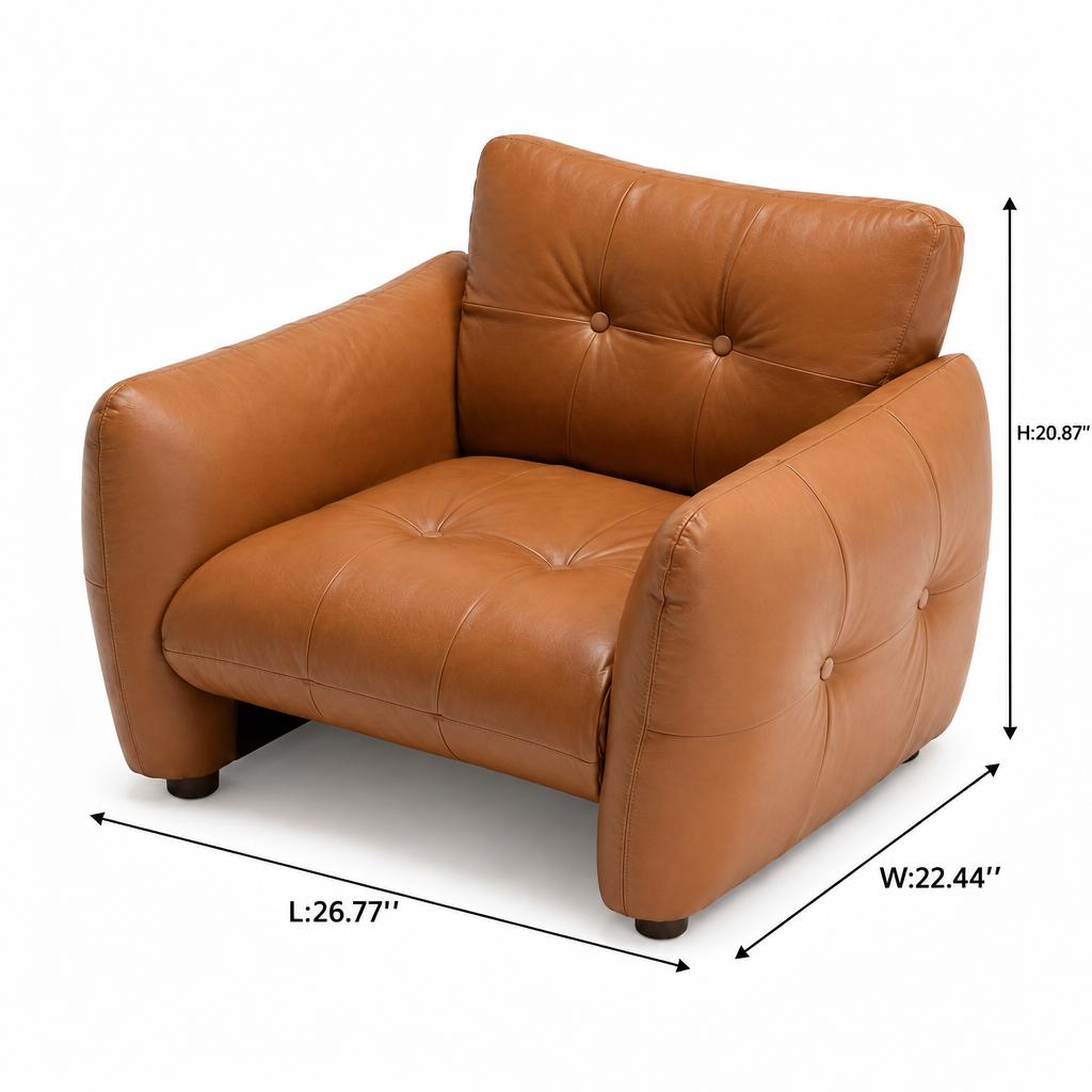 Frelmont Kids' Sofa — dimensions on white background