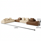 Galvani Sectional — dimensions