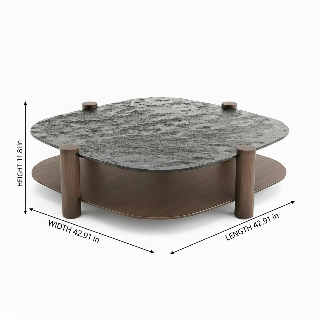 Gavorin Coffee Table square-style dimension diagram