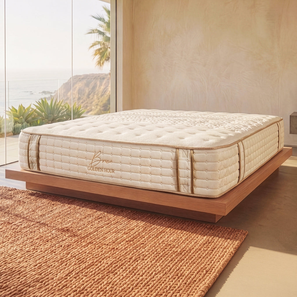 Golden Hour in a bedroom; foundation and furnishings not included