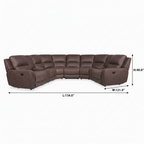 Granvelle Fabric Sectional — dimensions diagram