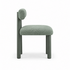 Green Almerique Dining Chair, 90-degree side profile