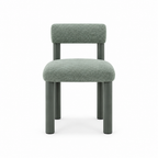 Green Almerique Dining Chair, straight-on front view