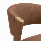 Greselle Dining Chair – Brass Cap Detail