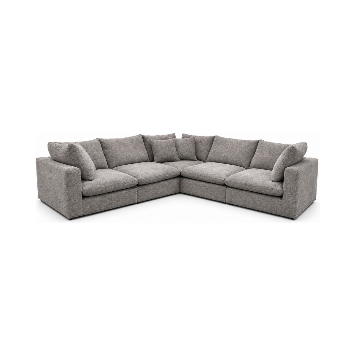 Greymere Granite Sectional — full product, square white background