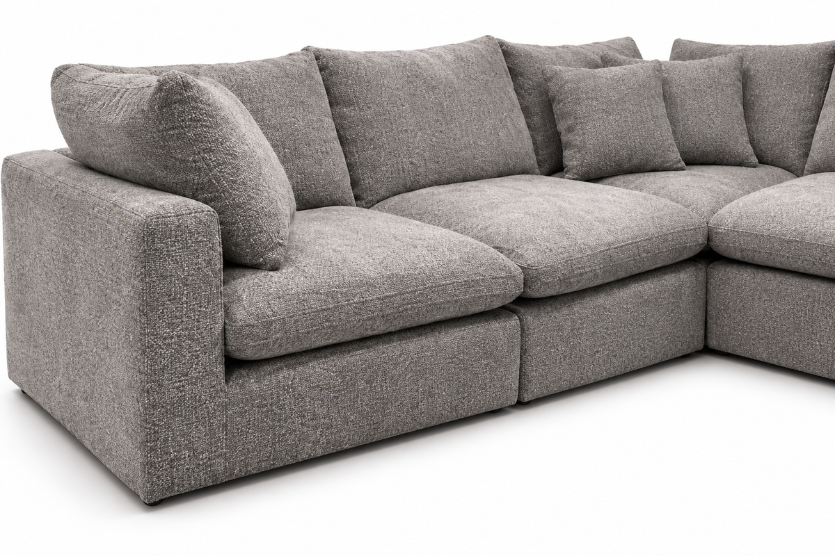 Greymere Granite Sectional — upholstery detail