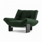 Harcourt Accent Chair upholstered chair with fabric and leather details on a white background
