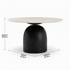 Havorin Dining Table dimension diagram from first media image