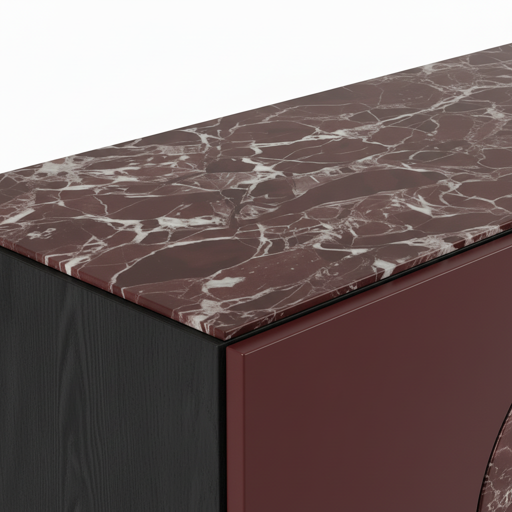Helier Sideboard marble detail preview
