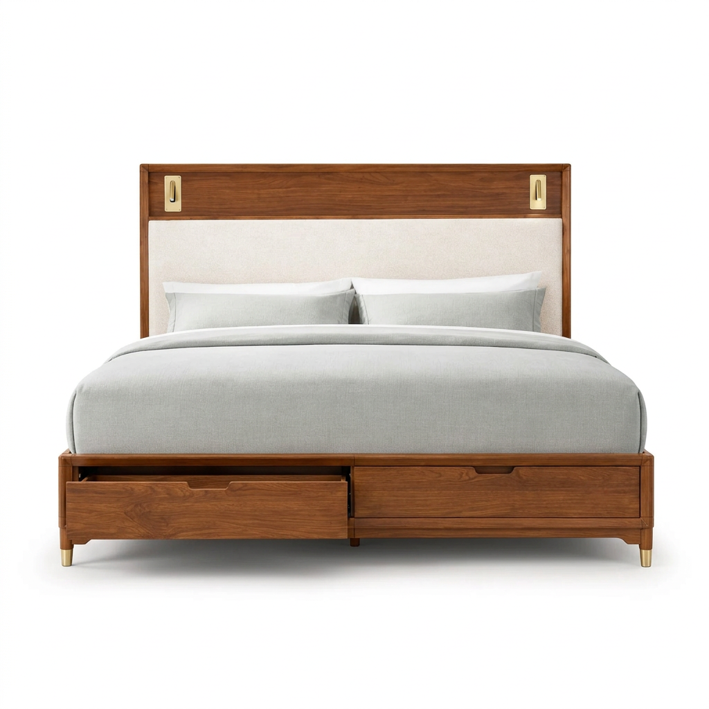 Hepburne Storage Bed - Front View