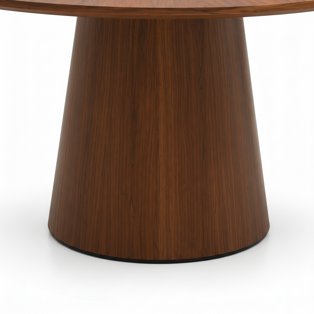 Hespera Stone Dining Table pedestal base detail