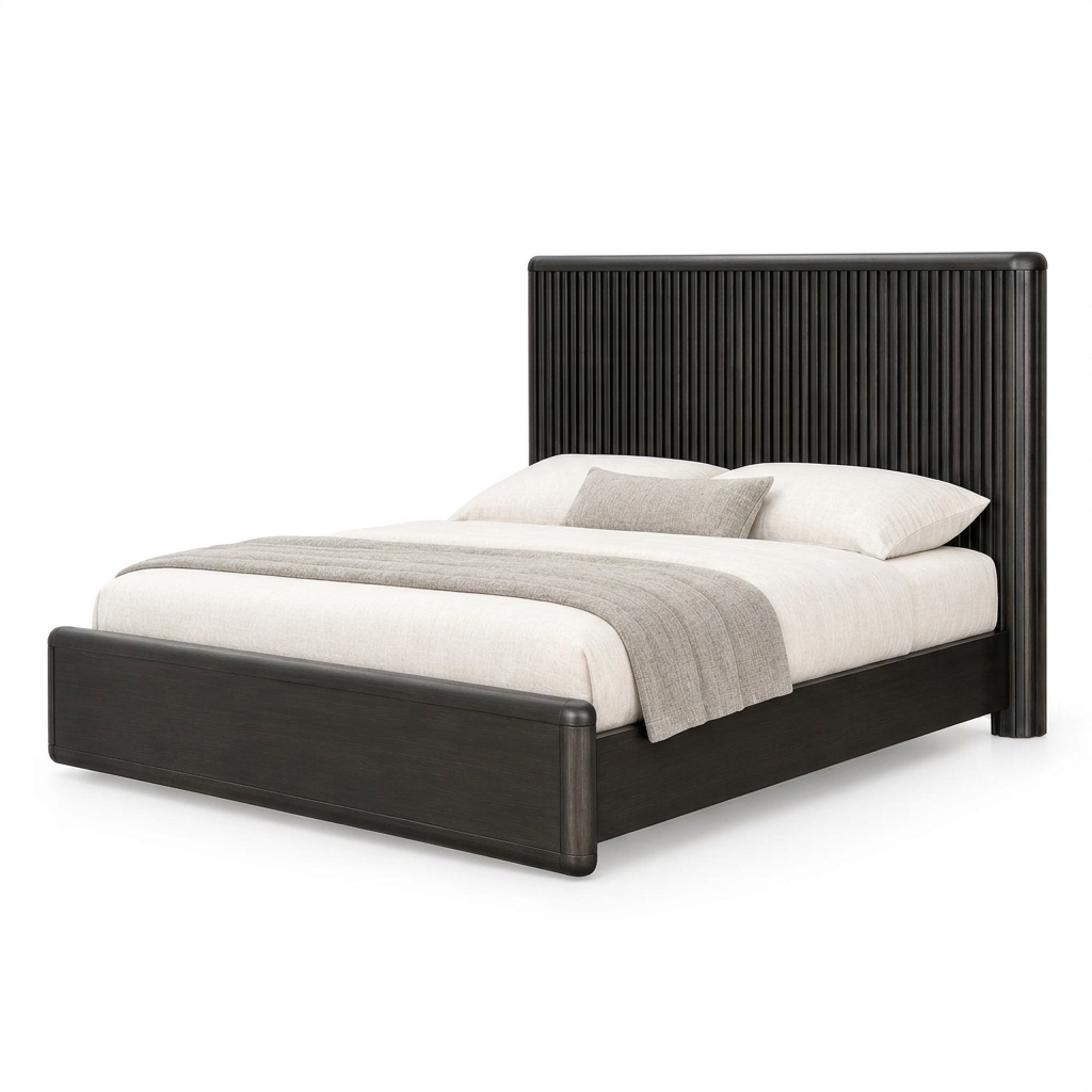 Hildesheim Fluted Bed - Left Facing View