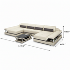 Hollaire Sectional — dimensions diagram