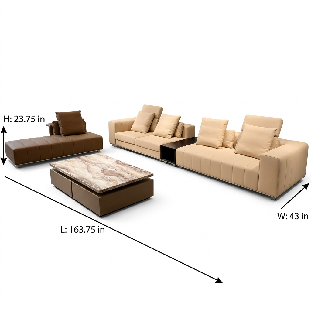 Hollis Sectional — dimensions