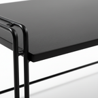 Davenique Coffee Table black frame and tabletop edge detail