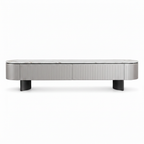 Briarose TV Stand on a white background, rear view