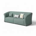 Avenoire Loveseat in muted blue-green upholstery, right-front 45-degree view