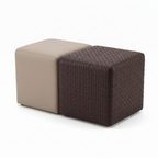 Left 45-degree view of the two-tone Drevane Stool set