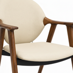 Desiree Dining Chair upholstered seat and backrest detail