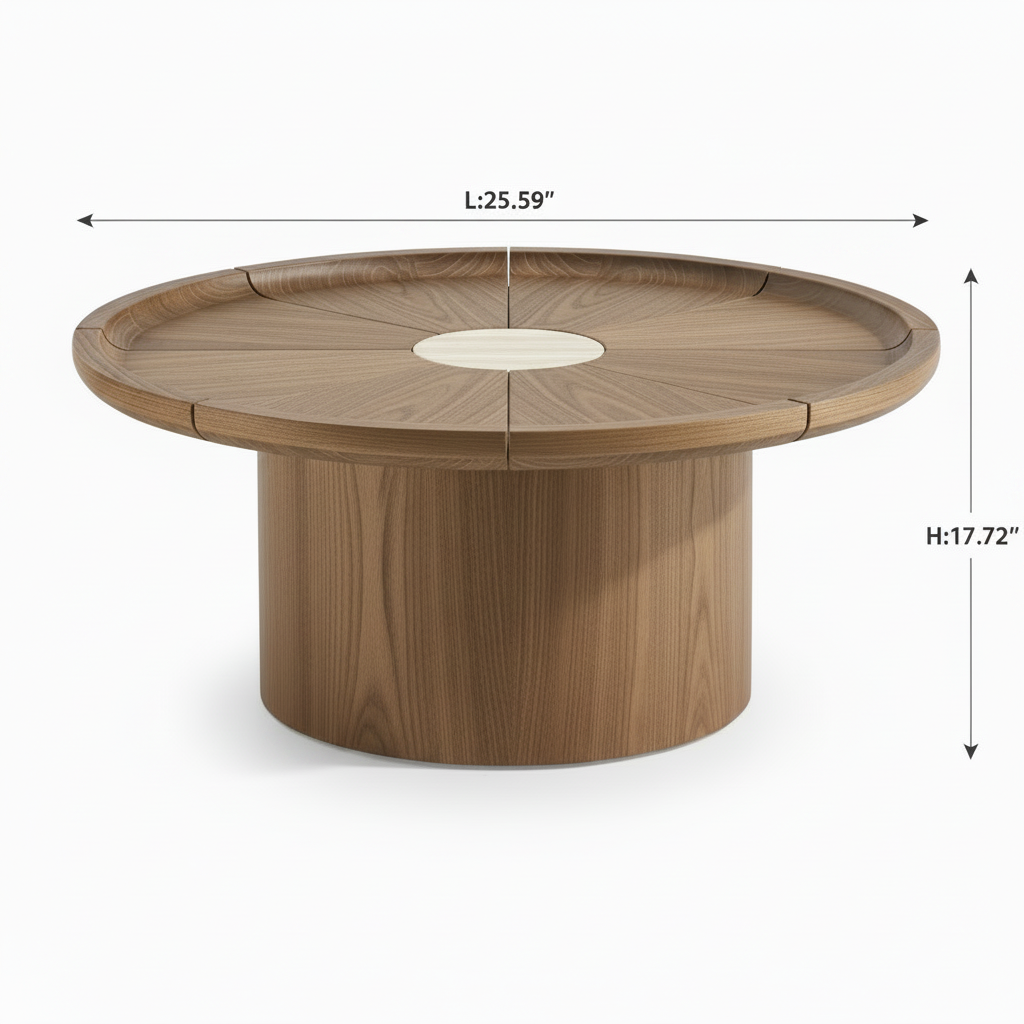 Westvale End Table dimensions, length 25.59 inches, height 17.72 inches
