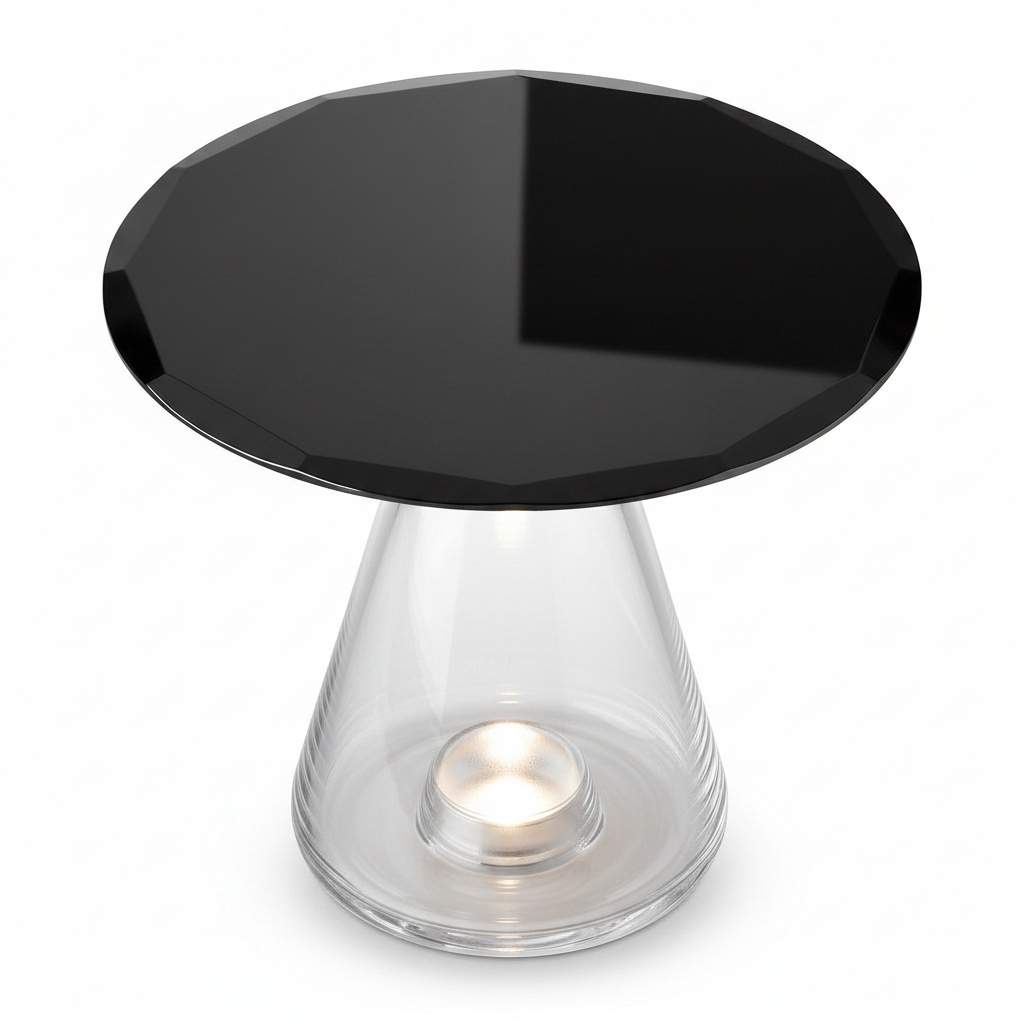 Elarque End Table complete product bird eye view on white background