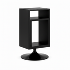 Gracelon End Table rectangular open shelf body, 45-degree view