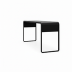 Right-side profile of the long black Larsen Noir End Table
