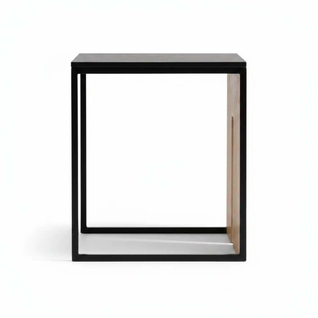 Alerisse End Table on a white background, right-side profile