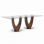 Duvall Marble Dining Table in a left-to-right 45-degree view on a white background