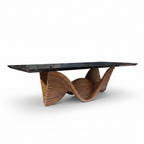 Halcyon Dining Table in a consistent 45-degree product view on a white background