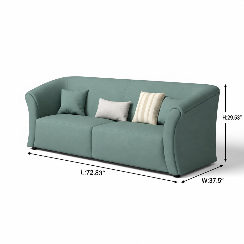 Avenoire Loveseat dimensions L 72.83 in W 37.5 in H 29.53 in