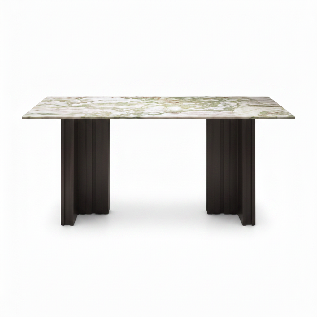 Corvane dining table strict straight front view