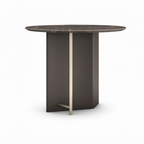 Left 45-degree view of the dark marble Valmere End Table