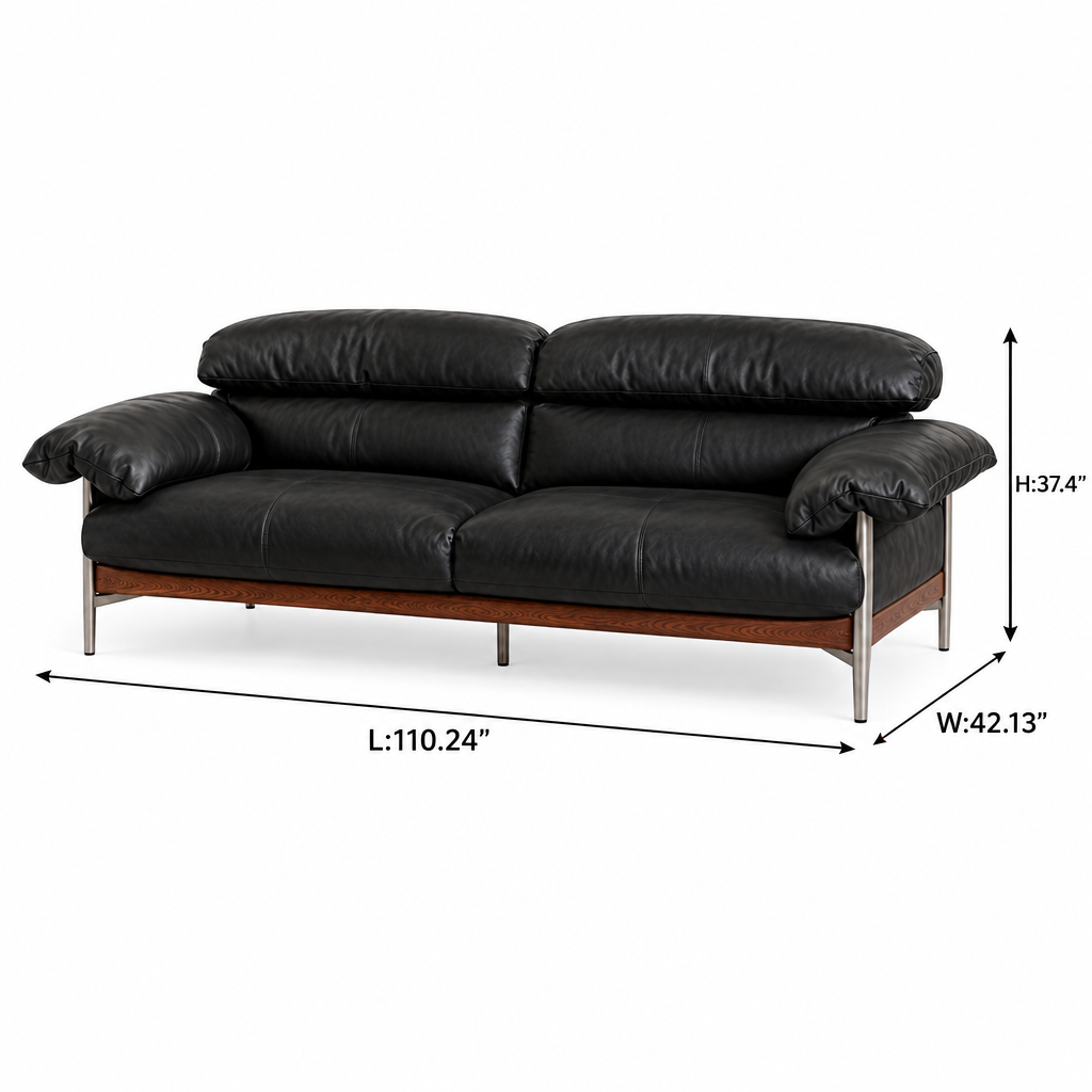Marqueza Sofa dimensions L 110.24 in W 42.13 in H 37.4 in