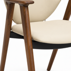 Desiree Dining Chair ash wood legs and frame detail