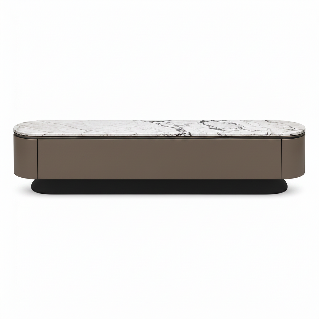 Norelle TV Stand on a white background, rear view
