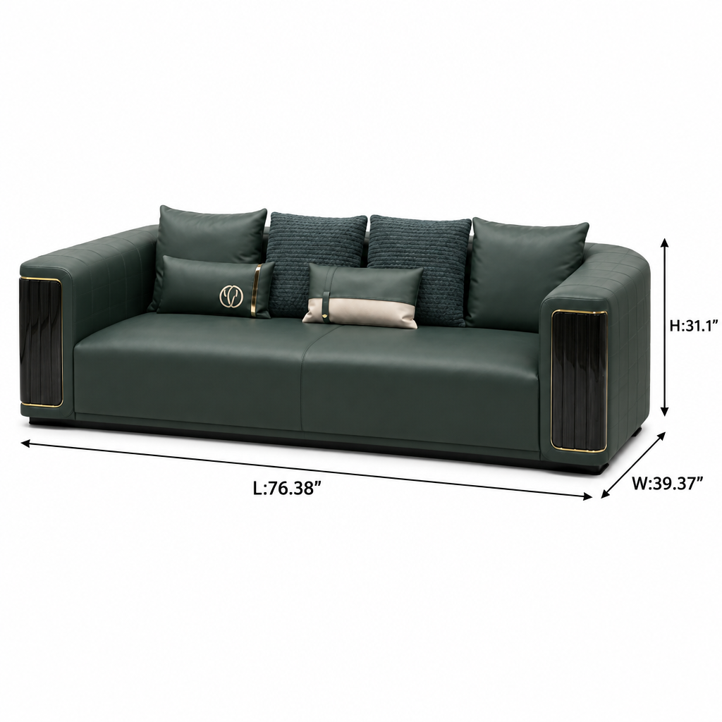 Rovessa Loveseat dimensions L 76.38 in W 39.37 in H 31.1 in