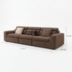 Lorvessa Sectional dimensions length 114.17 width 44.094 height 32.68 inches