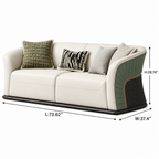 Zevrane Loveseat dimensions L 73.62 in W 37.4 in H 28.74 in